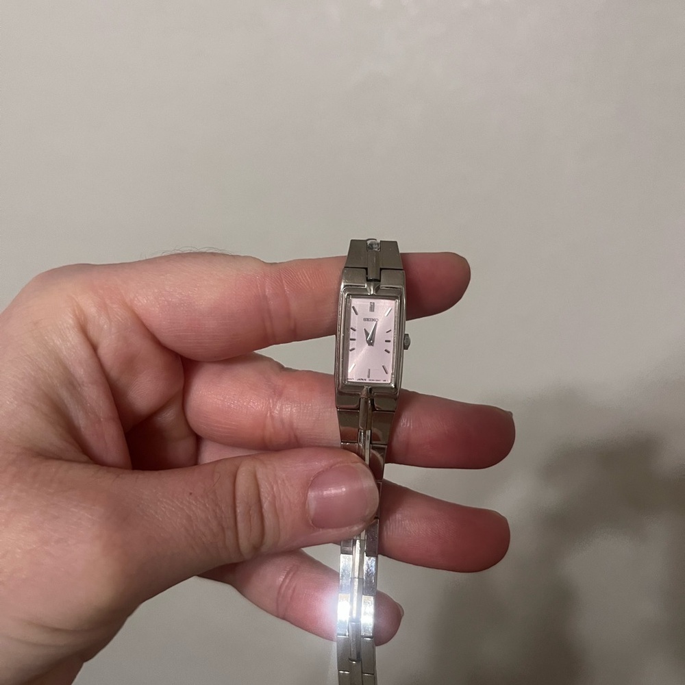 Seiko Silver Rectangular Face Watch - Picture 5 of 5